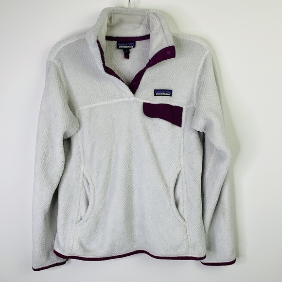 Patagonia Tops - Patagonia Women's Re-tool Snap Pullover Synchilla Fleece M Medium 25442 Purple